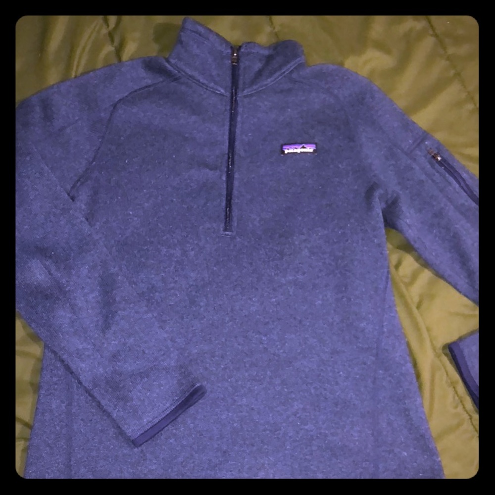 Patagonia navy better sweater quarter zip